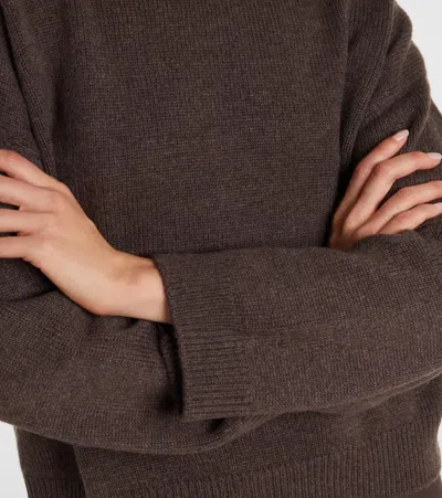 Brunello Cucinelli Women Cashmere Turtle-neck Sweater In Brown