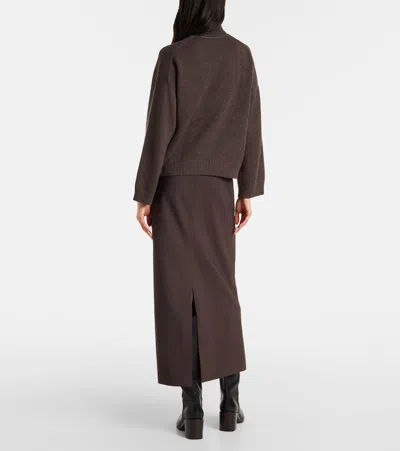 Brunello Cucinelli Women Cashmere Turtle-neck Sweater In Brown