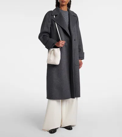 Jimmy Choo Bon Bon N/s Bucket Bag In White