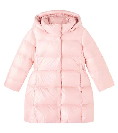 Polo Ralph Lauren Quilted Down Coat In Pink