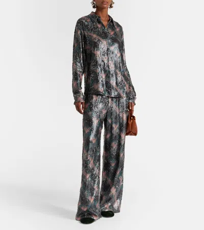 Dries Van Noten Chowy Emb Shirt In Multi