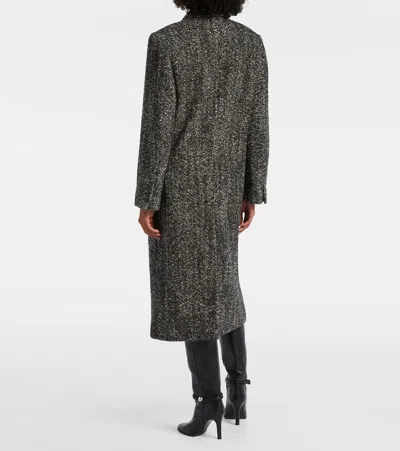 Isabel Marant Double-breasted Coat Belted Waist In Gray