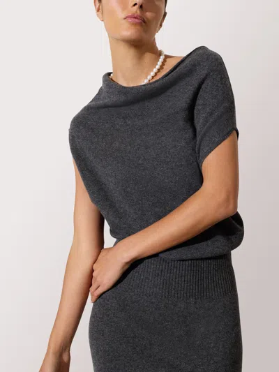 Brochu Walker The Lori Sleeveless Cashmere Mini In Gray