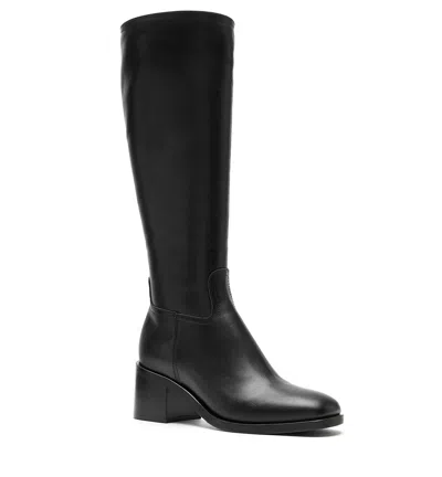 La Canadienne Jacket Leather Knee High Boots In Black