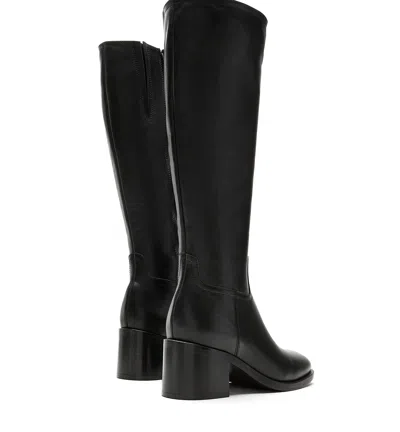 La Canadienne Jacket Leather Knee High Boots In Black