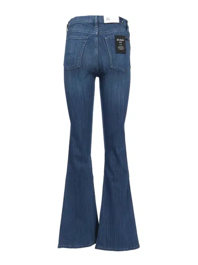 7 For All Mankind Leggy Bootcut Straight Jeans In Blue