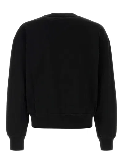 Alexander Mcqueen Logo Printed Crewneck Sweatshirt In Black