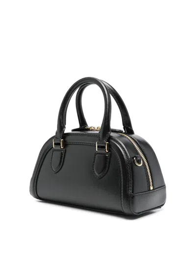 Alexander Mcqueen Mini Birdee Boston Tote Bag In Black