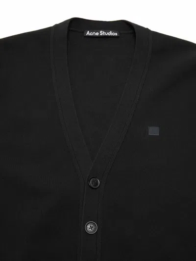 Acne Studios Men Scollo V Cardigan In Black