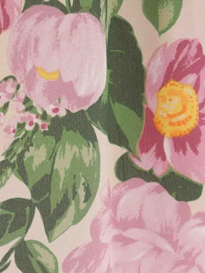 Chloé Chloe Printed Crepe Shirt In Multi