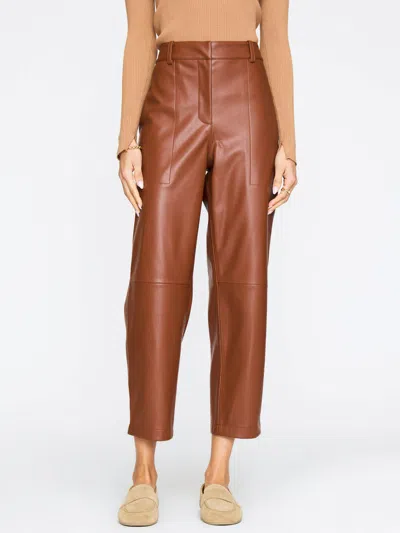 Brochu Walker The Stone Vegan Leather Pant In Brown