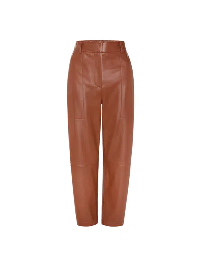 Brochu Walker The Stone Vegan Leather Pant In Brown