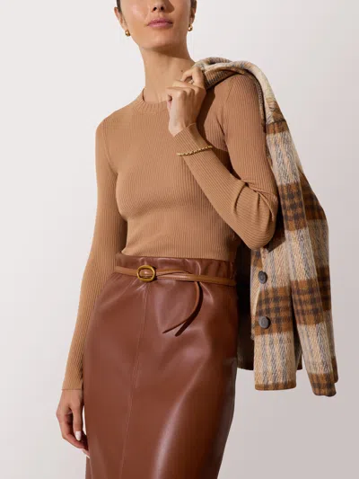 Brochu Walker The Tamsin Skinny Rib In Neutral