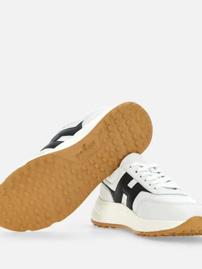 Hogan White H Logo Lace-up Sneakers