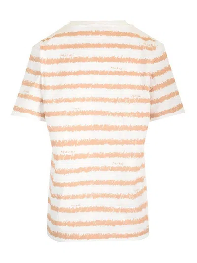 Marni Scribble Stripes T-shirt In Neutral