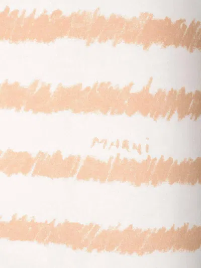 Marni Scribble Stripes T-shirt In Neutral