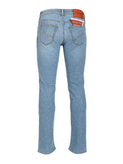 Jacob Cohen Mid-rise Straight Leg Jeans In Blue