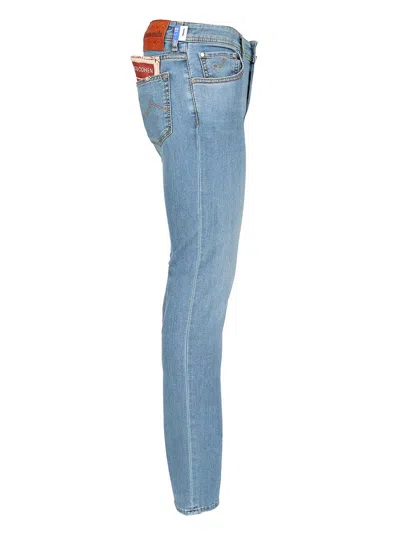 Jacob Cohen Mid-rise Straight Leg Jeans In Blue