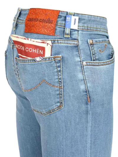 Jacob Cohen Mid-rise Straight Leg Jeans In Blue