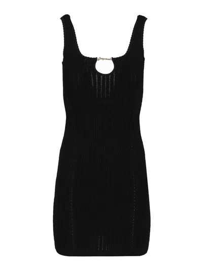 Jacquemus Viscose Dress In Black