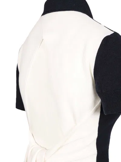 Loewe Wool And Cashmere Polo Shirt Blue In Black