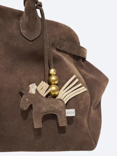 Brochu Walker The Unicorn Bag Charm In Brown