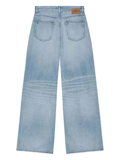 Ganni Rigid Denim Jozey In Blue