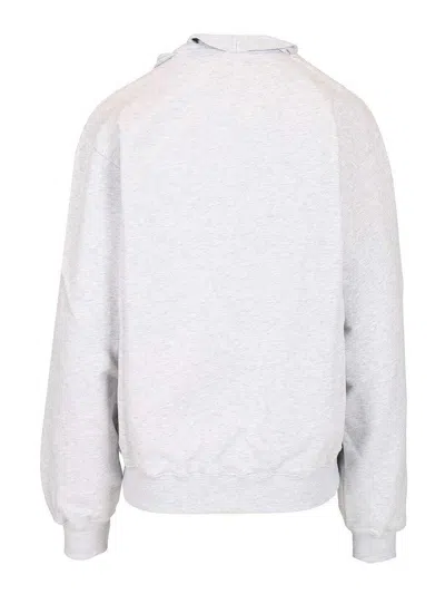 Magliano Crew Neck Fleece Braided In White