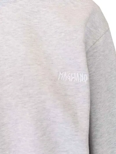 Magliano Crew Neck Fleece Braided In White