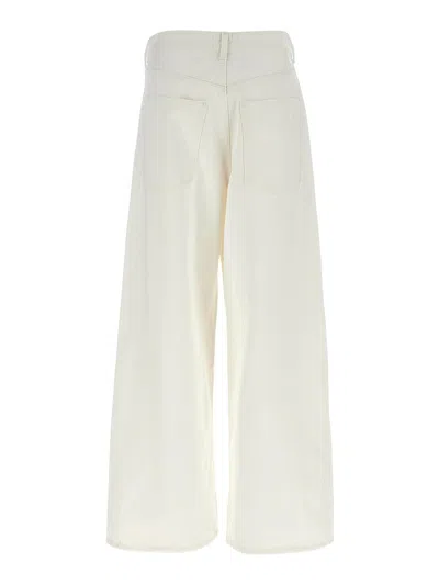 Agolde Wide Jeans Vana Fold White In White