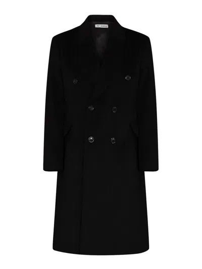 Our Legacy Double-breasted Coat "whale" In Black