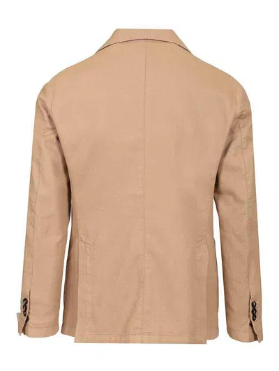 Guarinucci Single-breasted Patch-pocket Blazer In Brown