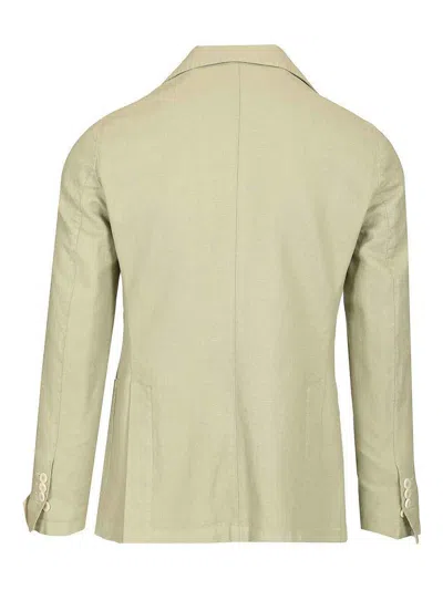 Guarinucci Single-breasted Patch-pocket Blazer In Green