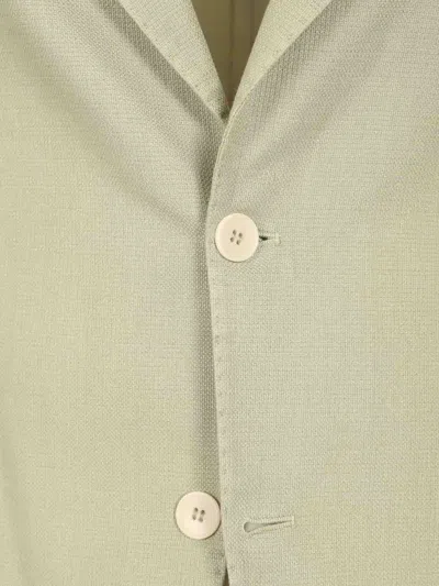 Guarinucci Single-breasted Patch-pocket Blazer In Green
