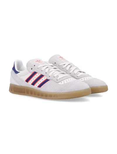 Adidas Originals Handball Top Rm Suede Three-stripe Sneakers In Gray