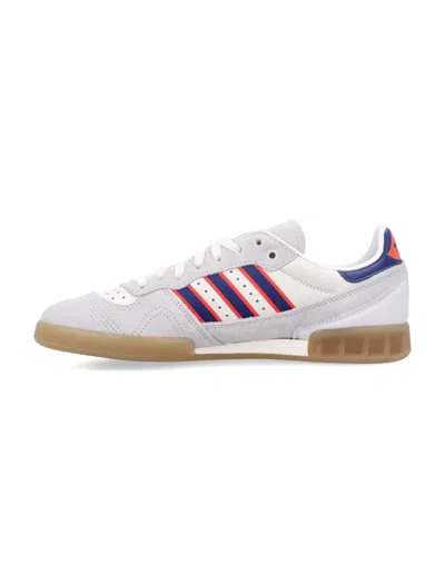 Adidas Originals Handball Top Rm Suede Three-stripe Sneakers In Gray