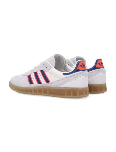 Adidas Originals Handball Top Rm Suede Three-stripe Sneakers In Gray