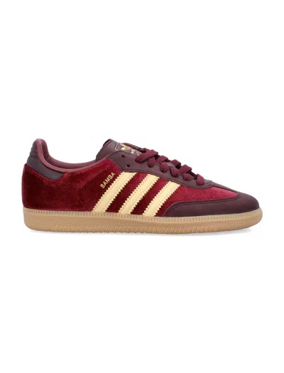 Adidas Originals Samba Og Sneakers In Burgundy
