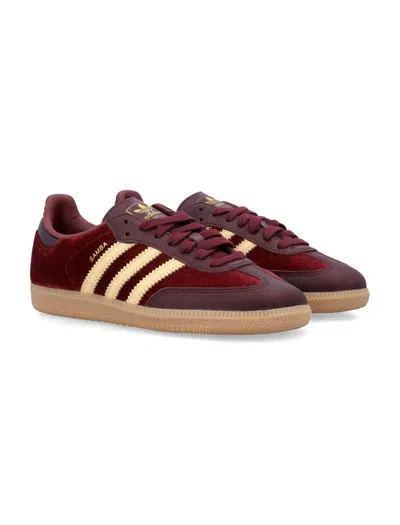 Adidas Originals Samba Og Sneakers In Burgundy