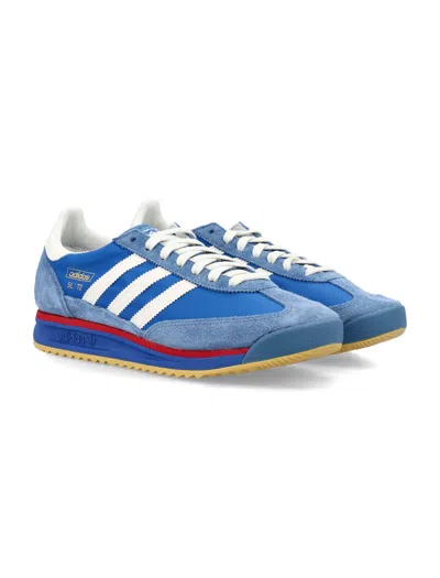 Adidas Originals Sl 72 Rs Sneakers In Blue Suede And Fabric In Blue