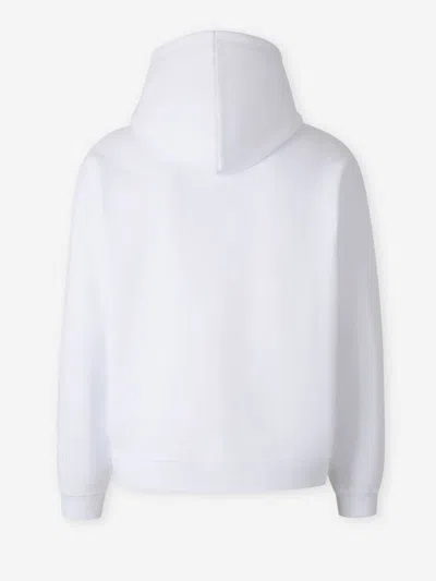 Dsquared2 Logo-printed Drawstring Hoodie In White