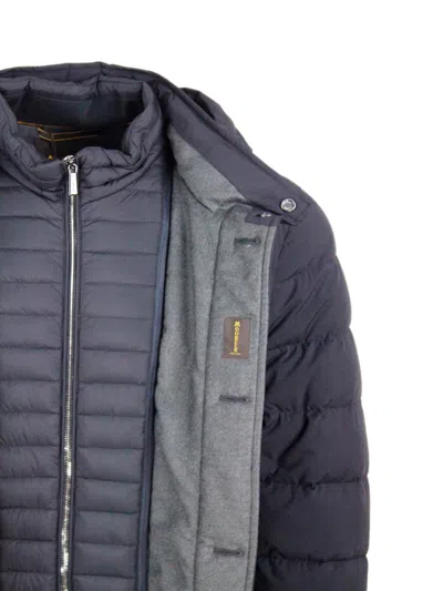 Moorer Calegari-l Jacket In Blue