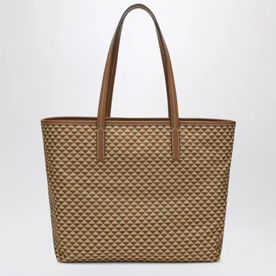 Prada Caramel-coloured Bag In Printed Re-nylon In Neutral