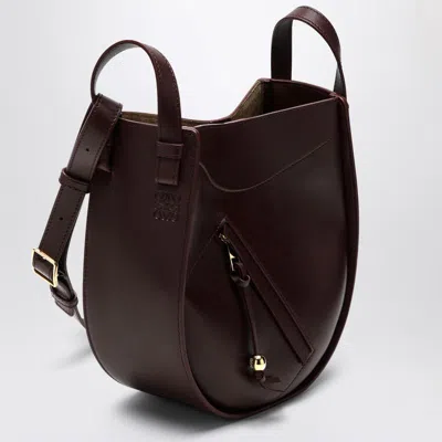 Loewe Small Hammock Leather Crossbody Bag In Burgundy