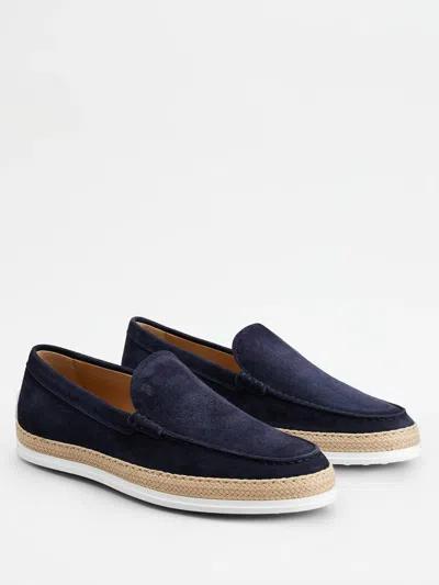 Tod's Panelled Leather Loafers In Black