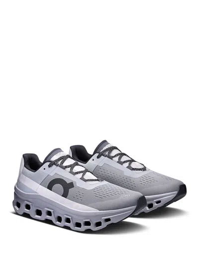 On Running Cloudmonster Sneakers With Technical Fabric Upper And Ultralight Sole In Silver