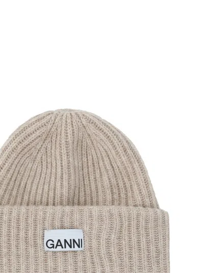 Ganni Hats E Hairbands In Neutral