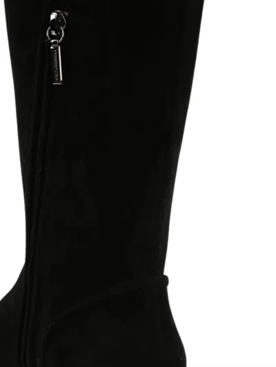 Dolce & Gabbana Leather Boots In Black