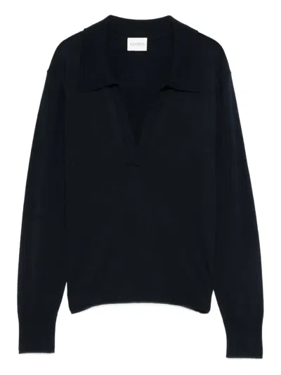 Closed Cotton And Cashmere Blend Sweater In Blue