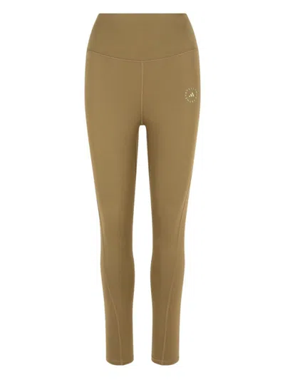 Adidas By Stella Mccartney Army Polyester Blend Leggings In Gold